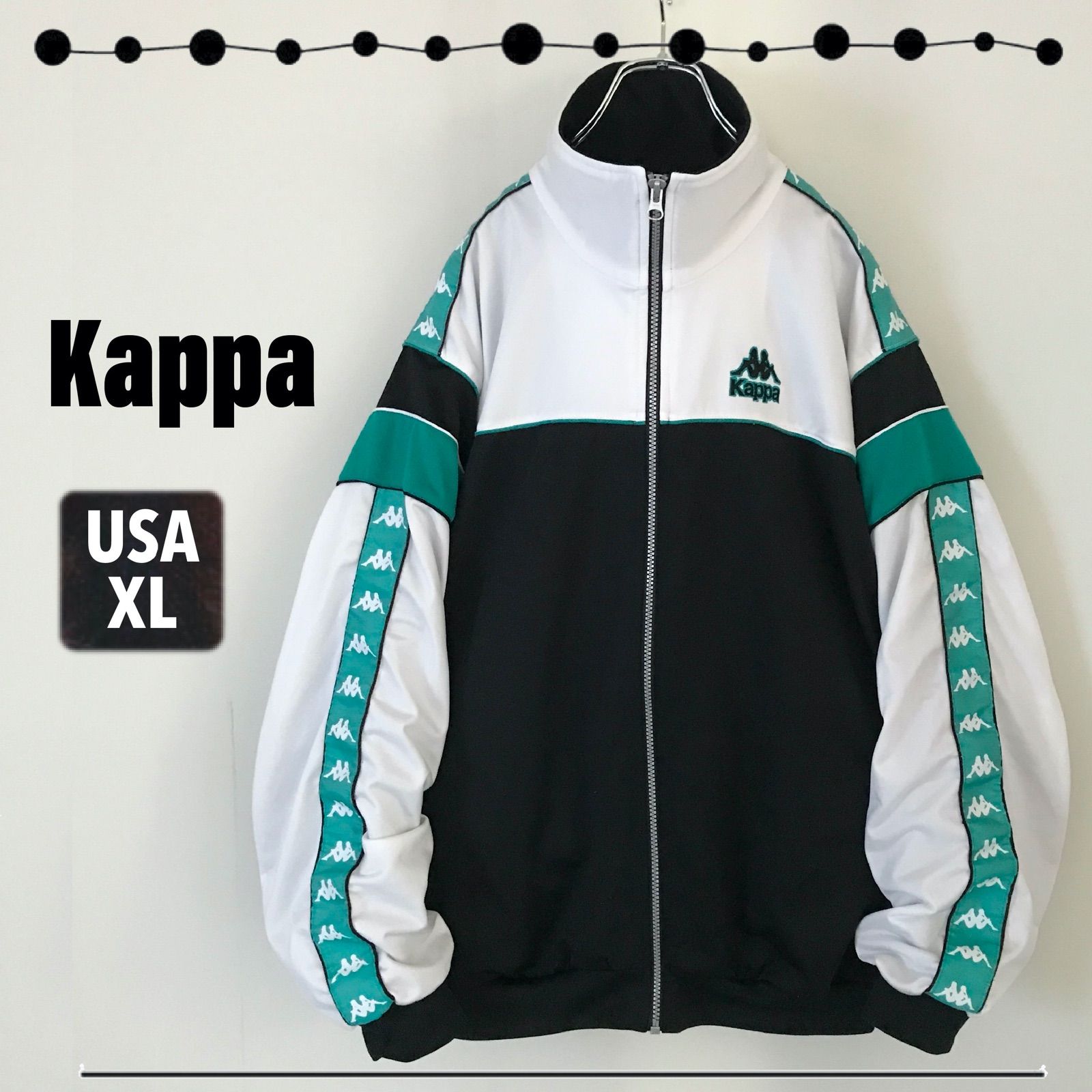 Vintage KAPPA カッパ☆ロゴ入りサイドテープ☆レトロジャージ 