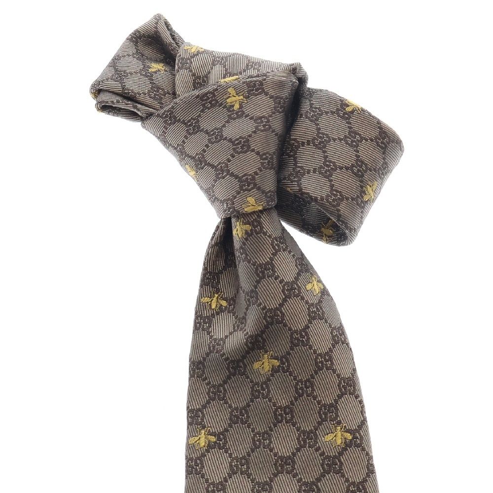 GUCCI - GUCCI グッチ GG Bee Silk Tie 545078 4E002 GGビー シルク ネクタイ ブラウン 楽天市場】GUCCI(グッチ) GG Bee Silk Tie 545078 4E002 GGビー