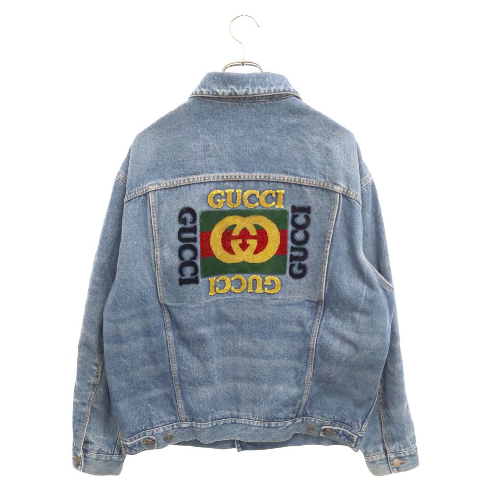 GUCCI (グッチ) 19SS Oversize Denim Jacket With Patches 475024 