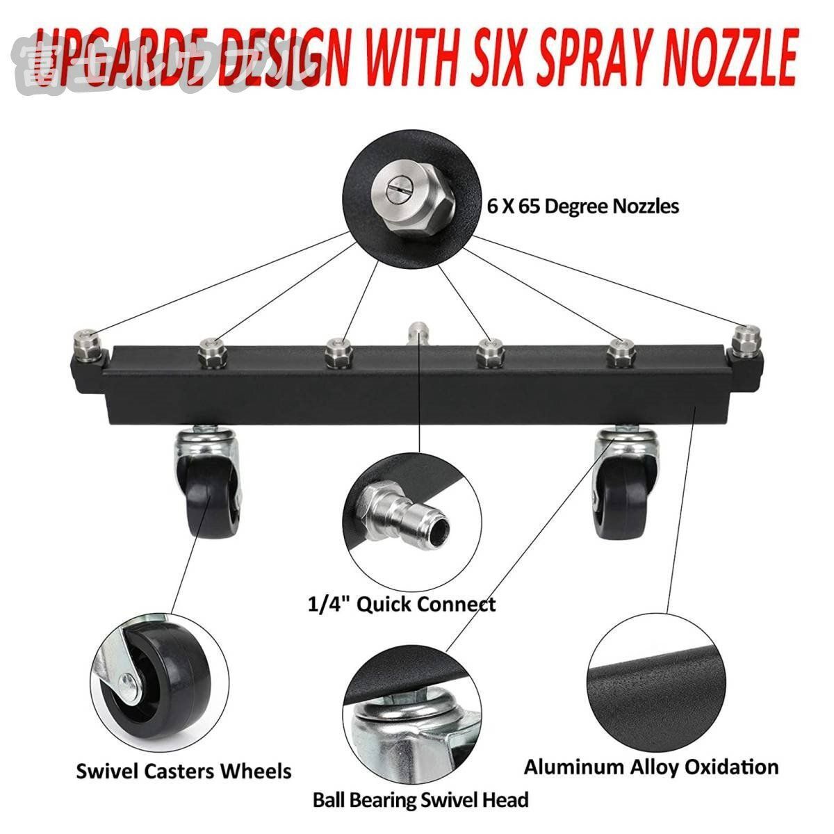 6ノズル高圧洗浄機自動車下回りクリーナー 6ノズルガーデンクリーニングマシン 4000 psi 水ほうきクリーニングツールキットLFY04注目の LFY04数量 価格 FFCRYSTALESIA_COM