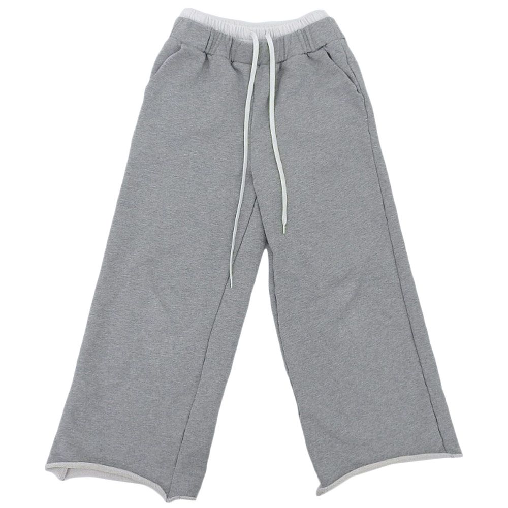 Bibiy ビビィ JULIET DOUBLE WAIST PANTS コットン ボトムス メンズ グレー F B41-PT060GYF F
