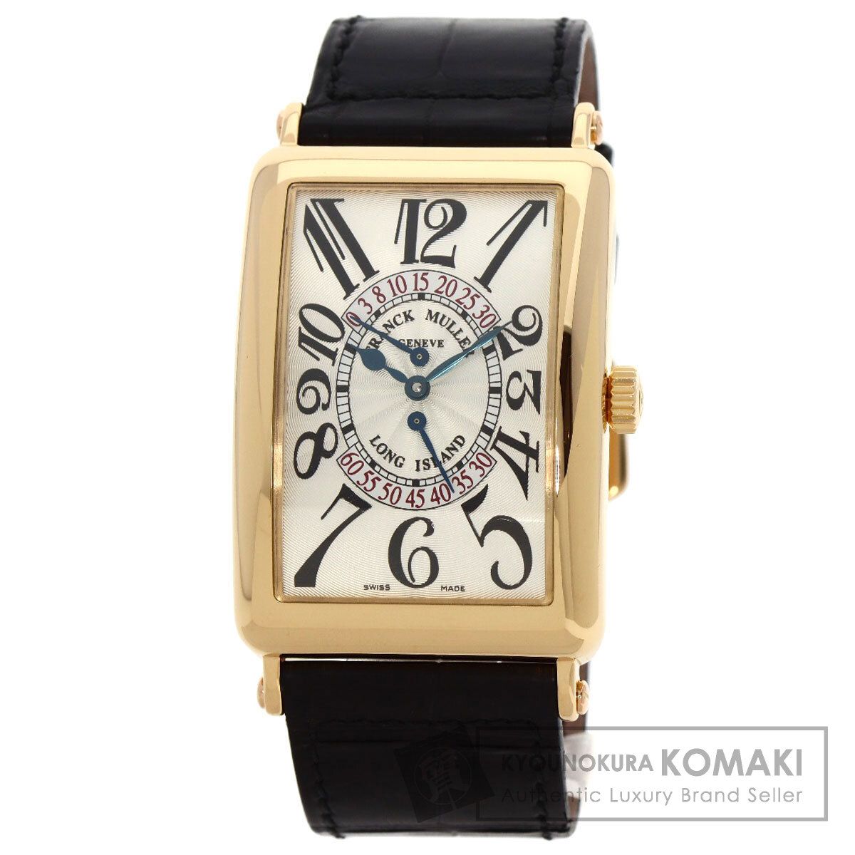 FRANCK MULLER フランクミュラー 1100 DSR ロングアイランド ビーレトロ  腕時計 K18YG 革 メンズ