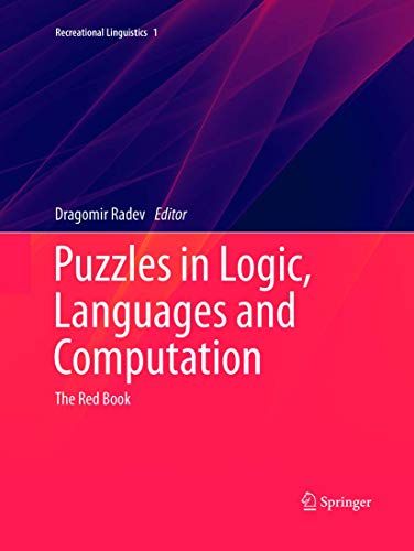 Puzzles in Logic Languages and Computation The Red Book R