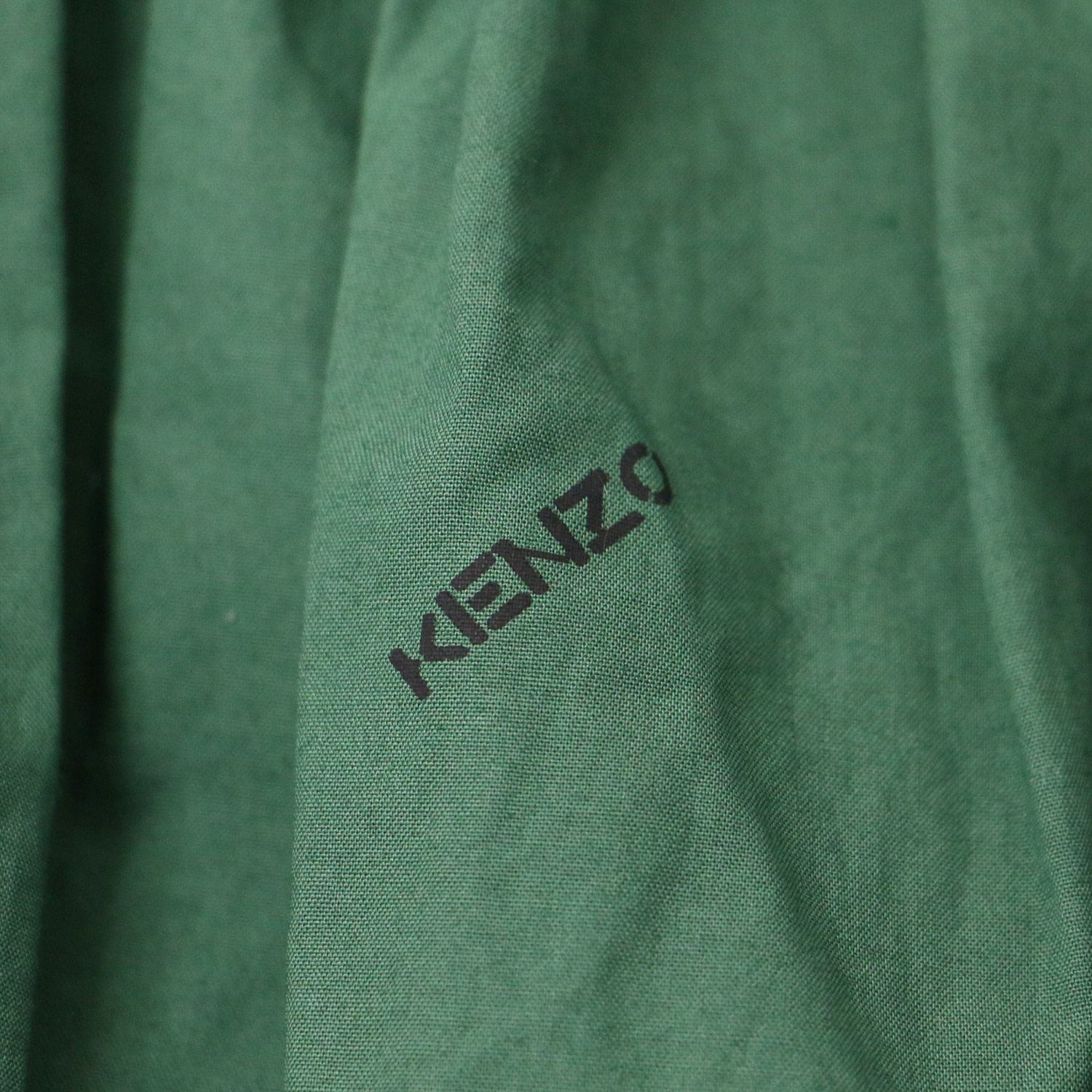 KENZO ケンゾー ブラウス グリーン レンチスリーブ パフスリーブ 