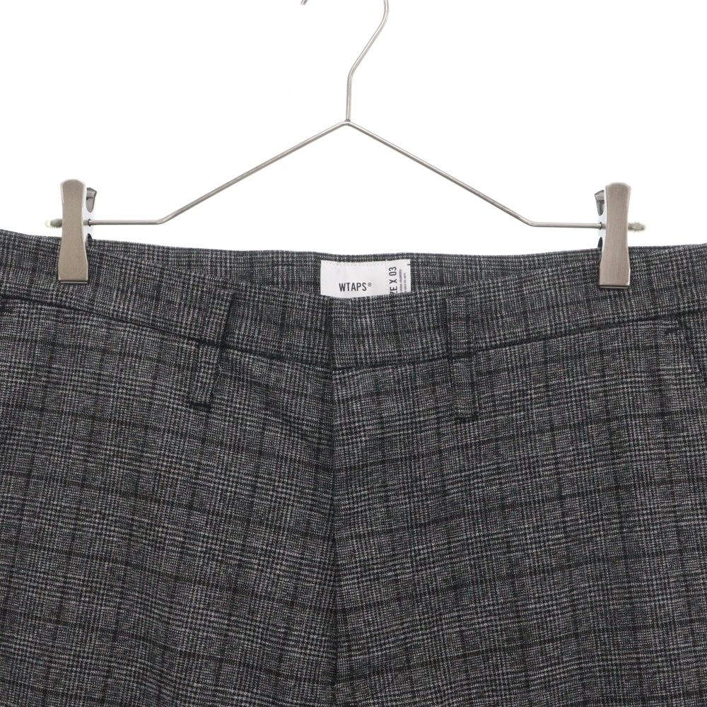 WTAPS チェック柄 スラックス グレーM 23AW WRKT2001
