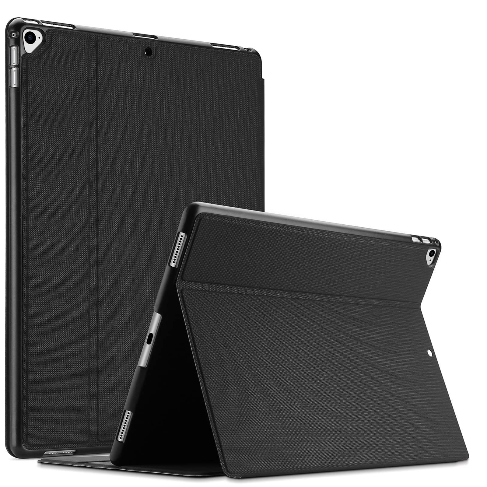【在庫処分】12.9 ケース 2世代・1世代（2017 Pro 2015) 耐衝撃 iPad 縦と横にスタンド 保護カバー ProCase (ブラック)