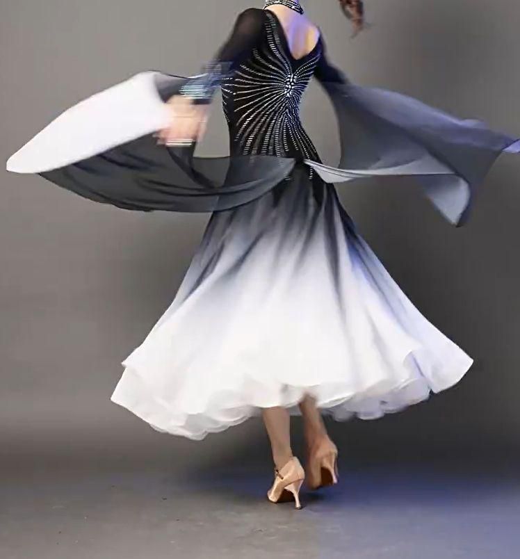 社交ダンスドレス ラテンドレス 競技 グラデーション オーダー