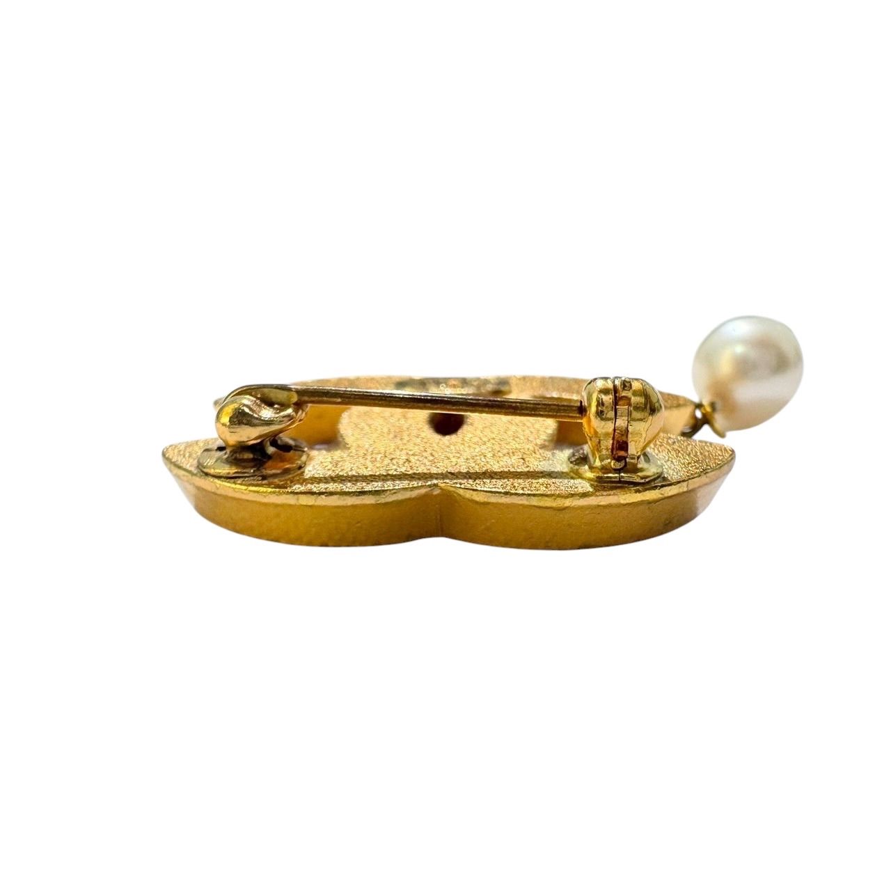 CHANEL シャネル ココマーク ブローチ 02P ラインストーン パール