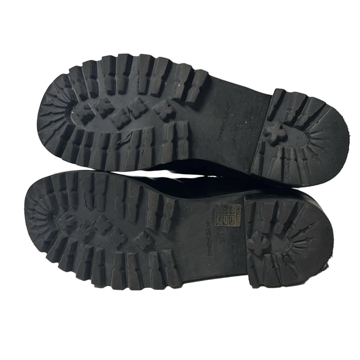 Chloé クロエ レースアップ レザーブーツ 37 黒 Chloé クロエ レースアップ レザーブーツ 37 黒 Chloe クロエ