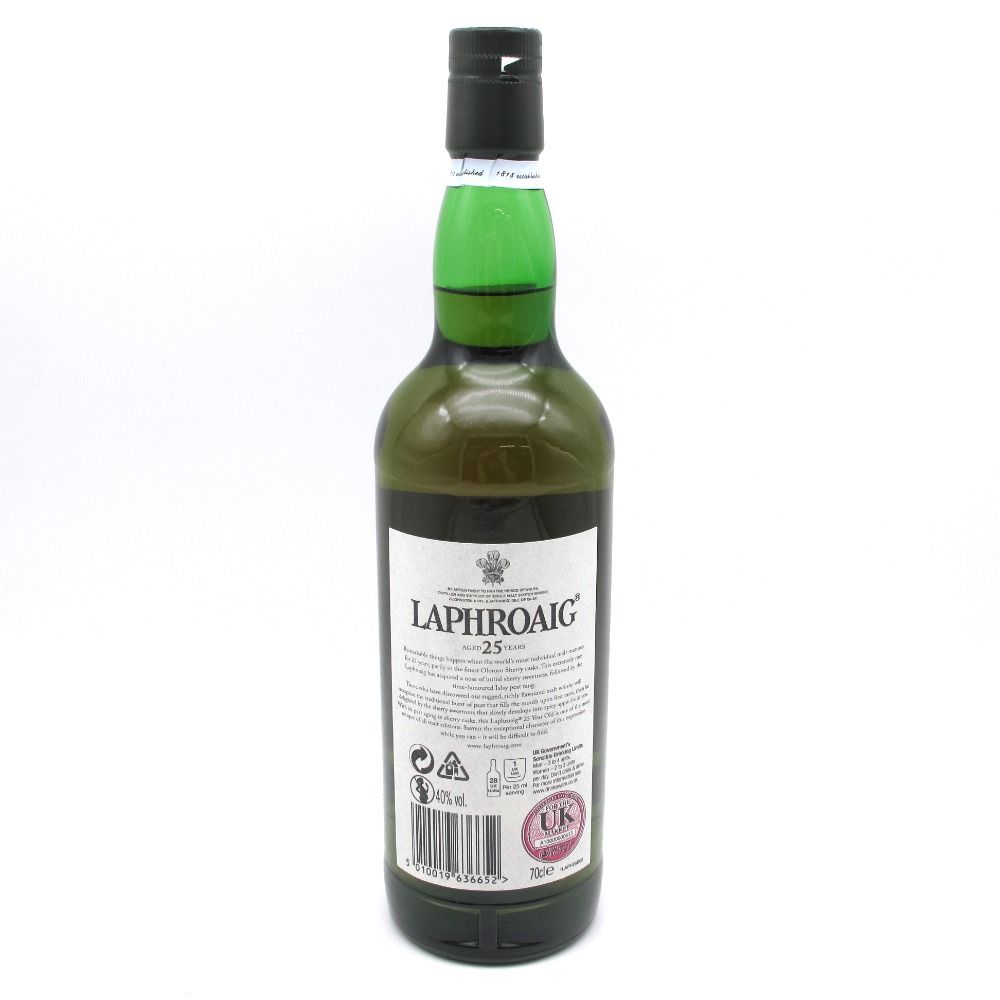 LAPHROAIG ラフロイグ 25年 700ml 40% スコッチ ウイスキー 洋酒 古酒 木箱付き 未開栓 - メルカリ