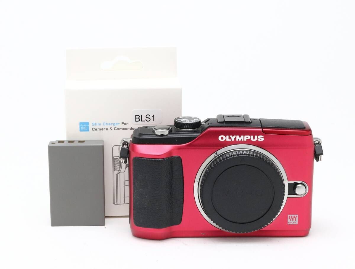 中古1ヶ月保証 オリンパス OLYMPUS E-PL2 OLYMPUS E PL2 レッド 送料