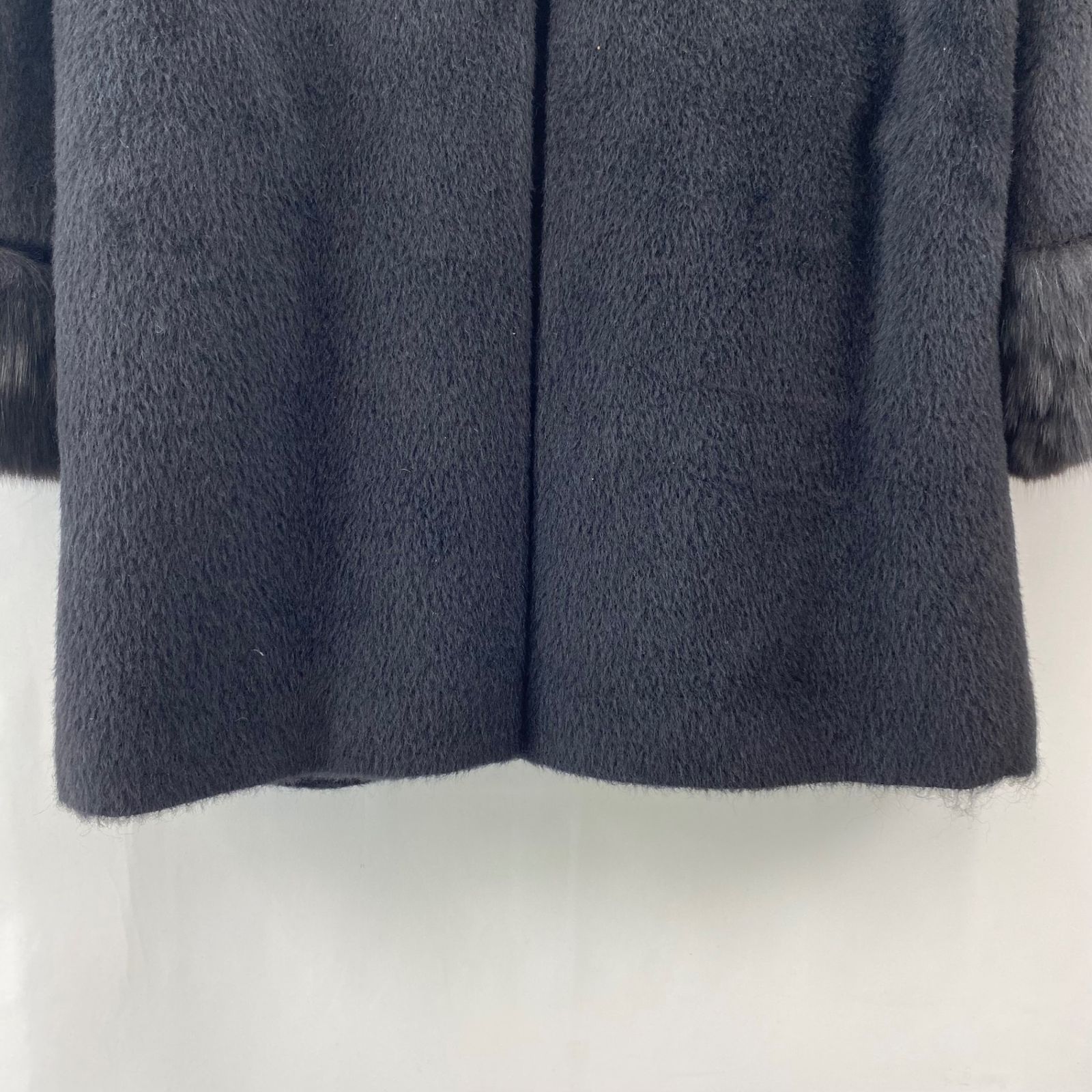 ♡セオリーリュクス♡コート　羊毛　アルパカ　モヘア混　ウール　38 黒 セオリーリュクス Theory luxe コート : KOMEHYO ONLINESTORE