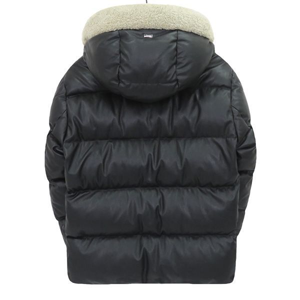 値下】LEON掲載 未使用 HERNO ヘルノ エコレザー フーディー ダウン
