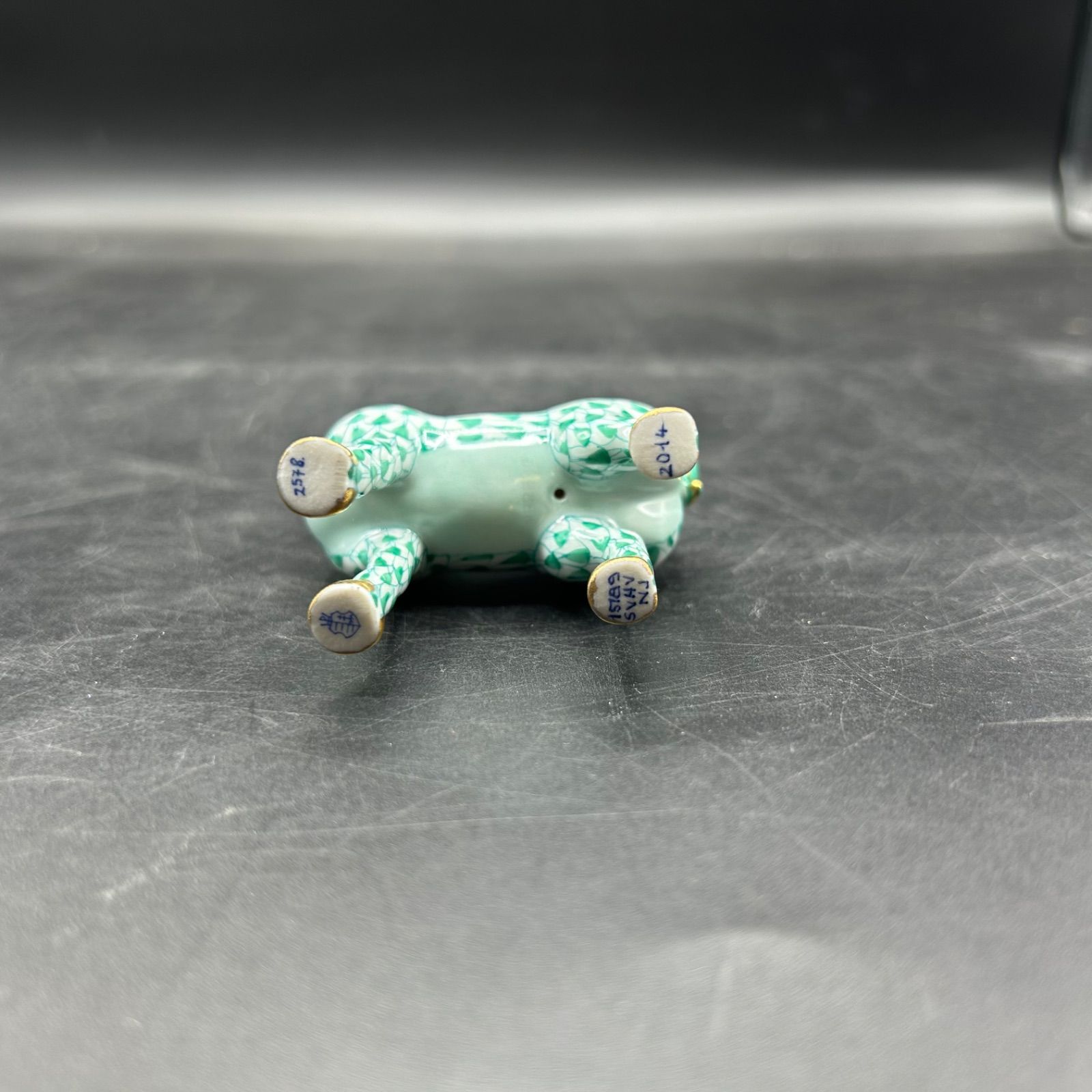 2個セット ヘレンド HEREND 干支 フィギュリン 置き物 馬 申 陶器