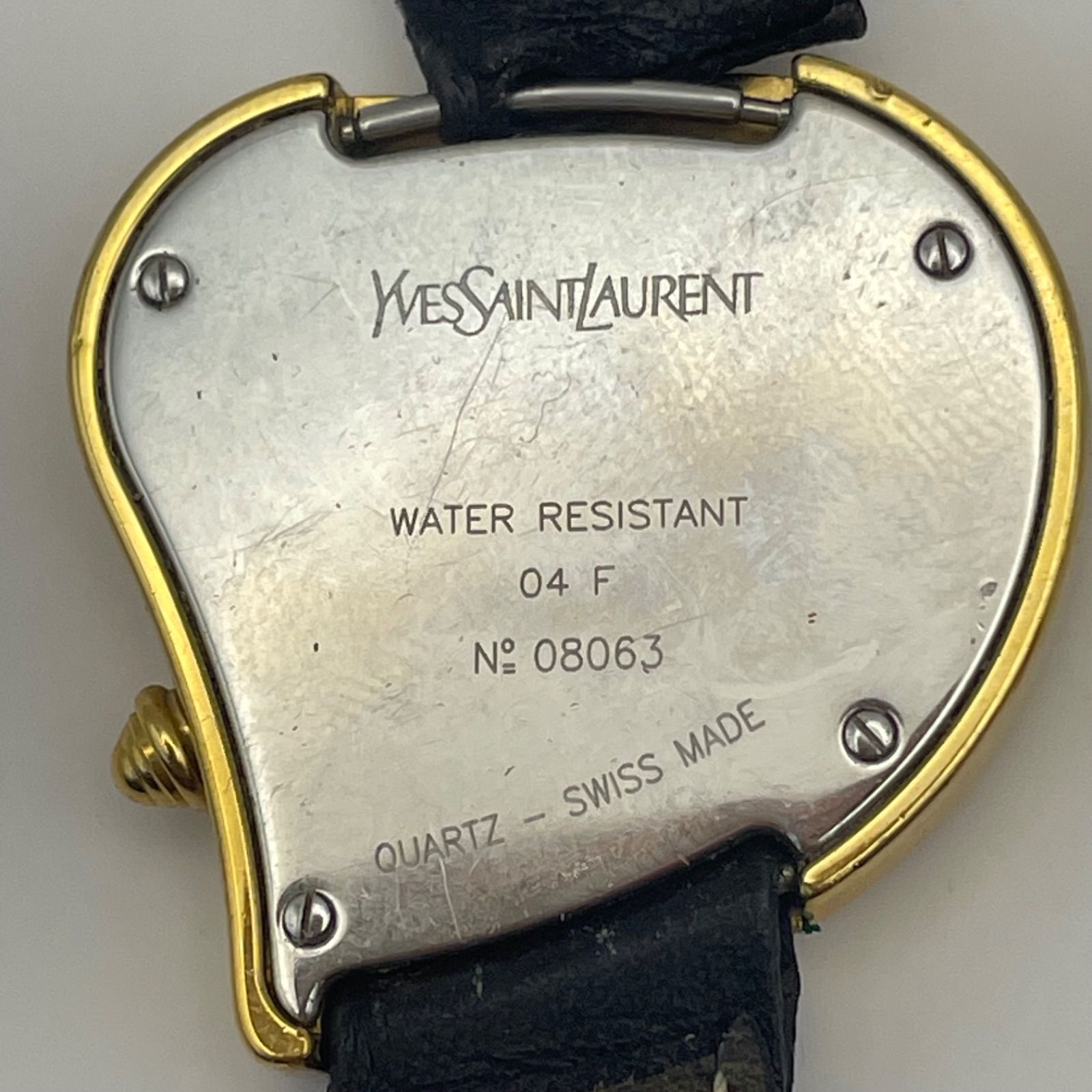 YSLイブサンローラン ハート型 腕時計 ジャンク品 鑑定済み MS-M0076
