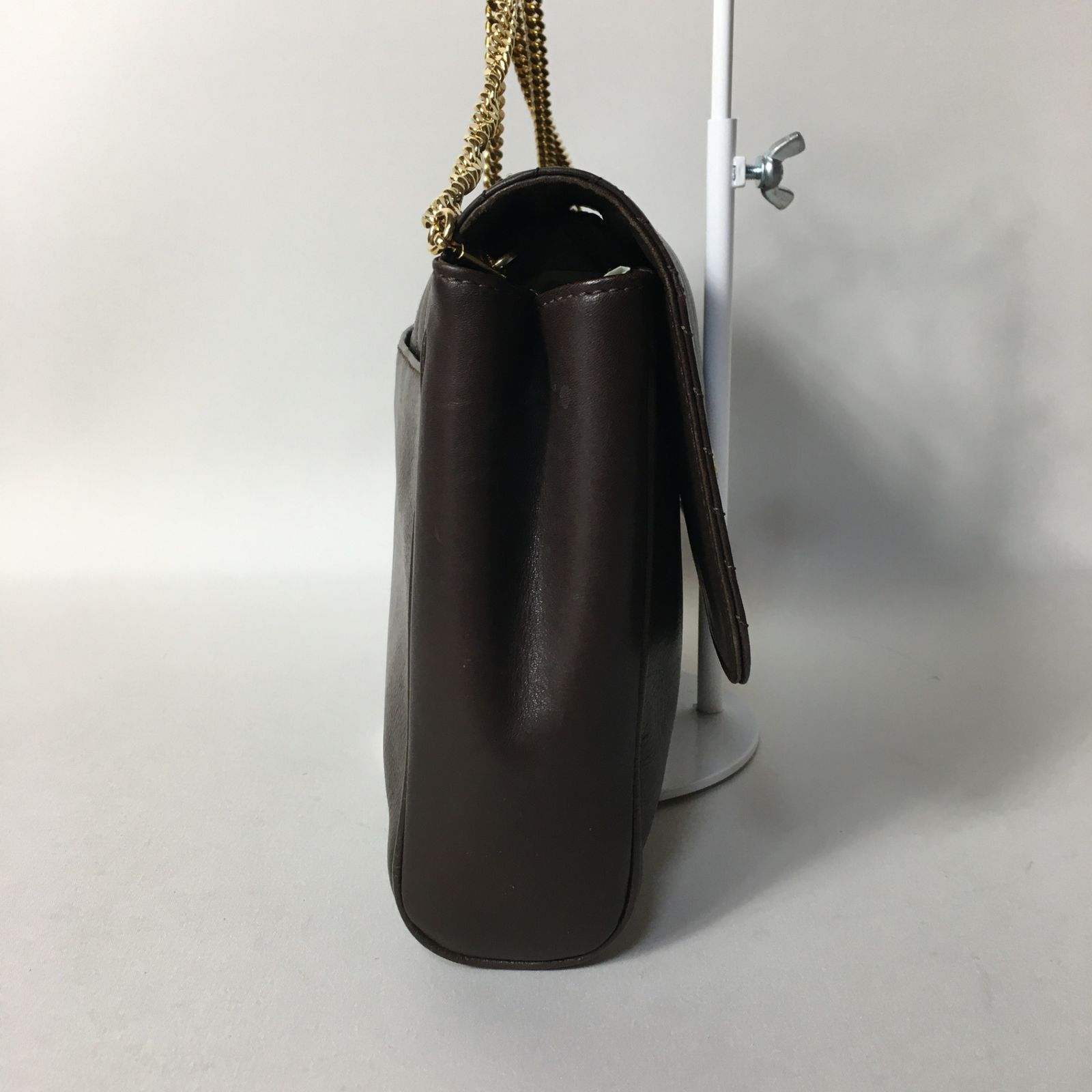 2506-290｜美品｜セリーヌ ショルダーバッグ ダークブラウン コイン金具 2506-290｜美品｜セリーヌ ショルダーバッグ ダークブラウン
