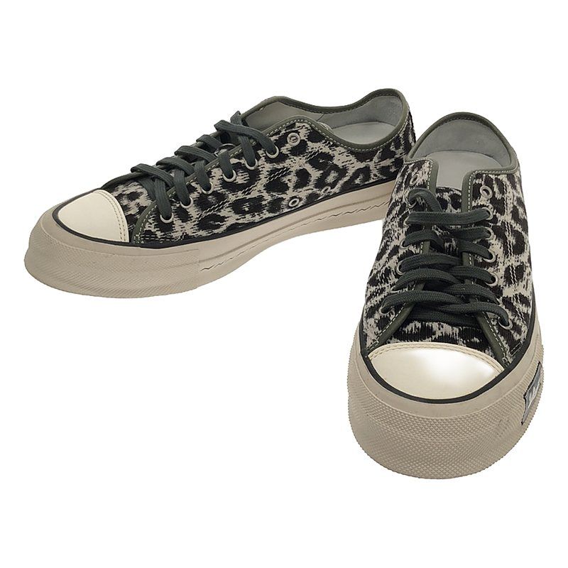 【美品】  visvim / ビズビム | Skagway Leopard Sneakers / レオパード ローカット スニーカー | US9 | ホワイト/ブラック | メンズ