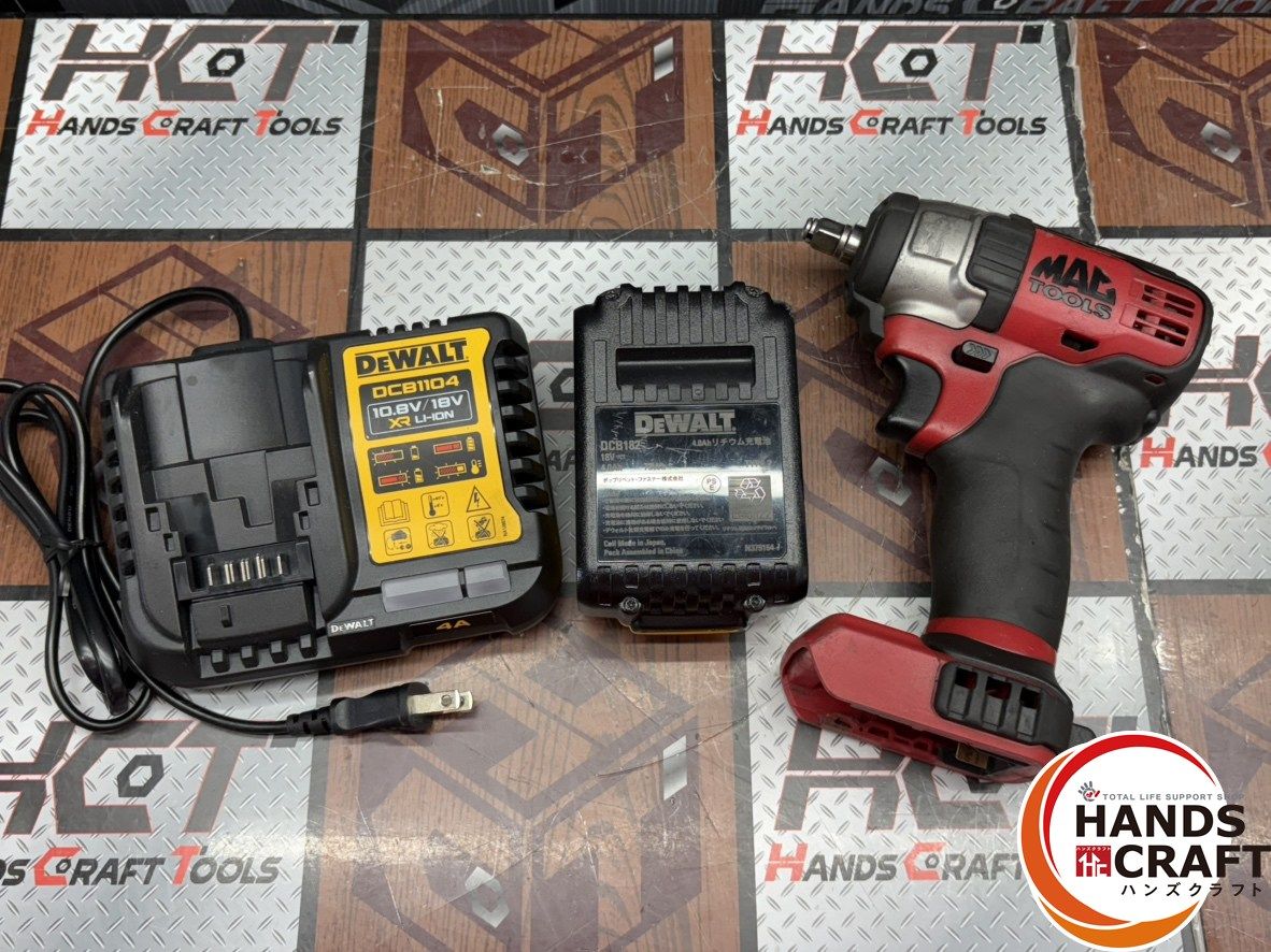 〇マックツールズ MACTOOLS MCF891 インパクトレンチ バッテリ×1 充電器付き