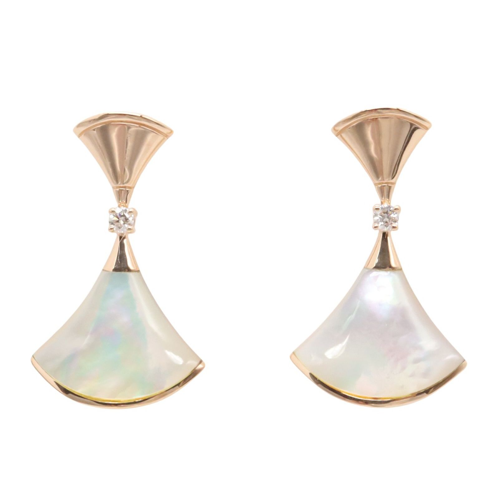 BVLGARI  ブルガリブルガリ ピアス ダイヤ・マザーオブパールK18PG BVLGARI ブルガリ ディーヴァ ドリーム ピアス ダイヤモンド