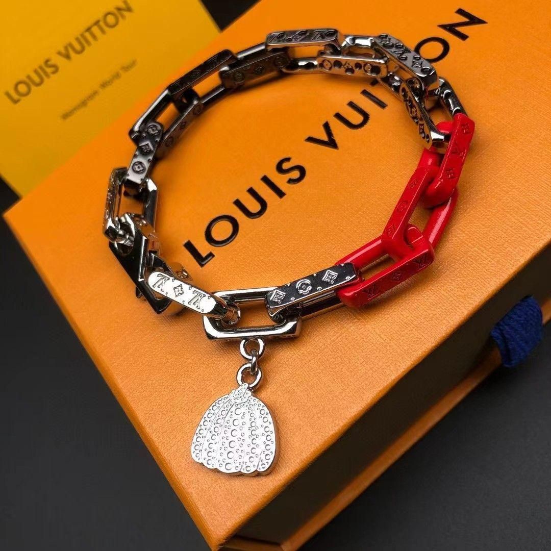 大人気 LOUIS VUITTON ルイヴィトン LV × YKブラスレ・モノグラムチェーンドット 美品