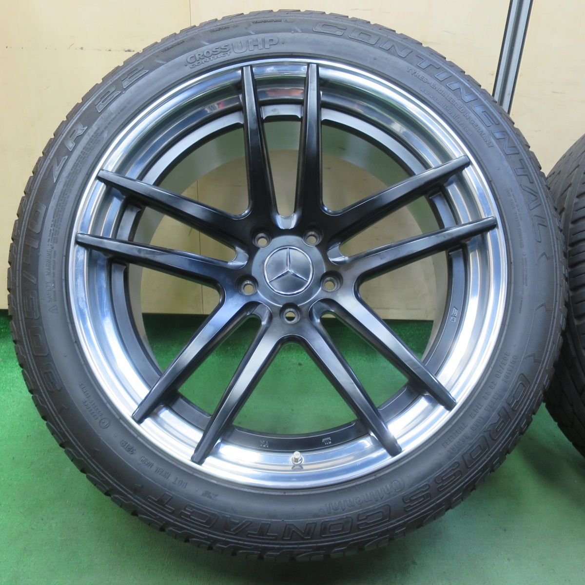 バリ溝 キレイ 9.5分 ベンツ 等 BC FORGED 305 40R22 コンチネンタル クロスコンタクト UHP BCフォージド 22インチ PCD130 5H 5090701IMノ