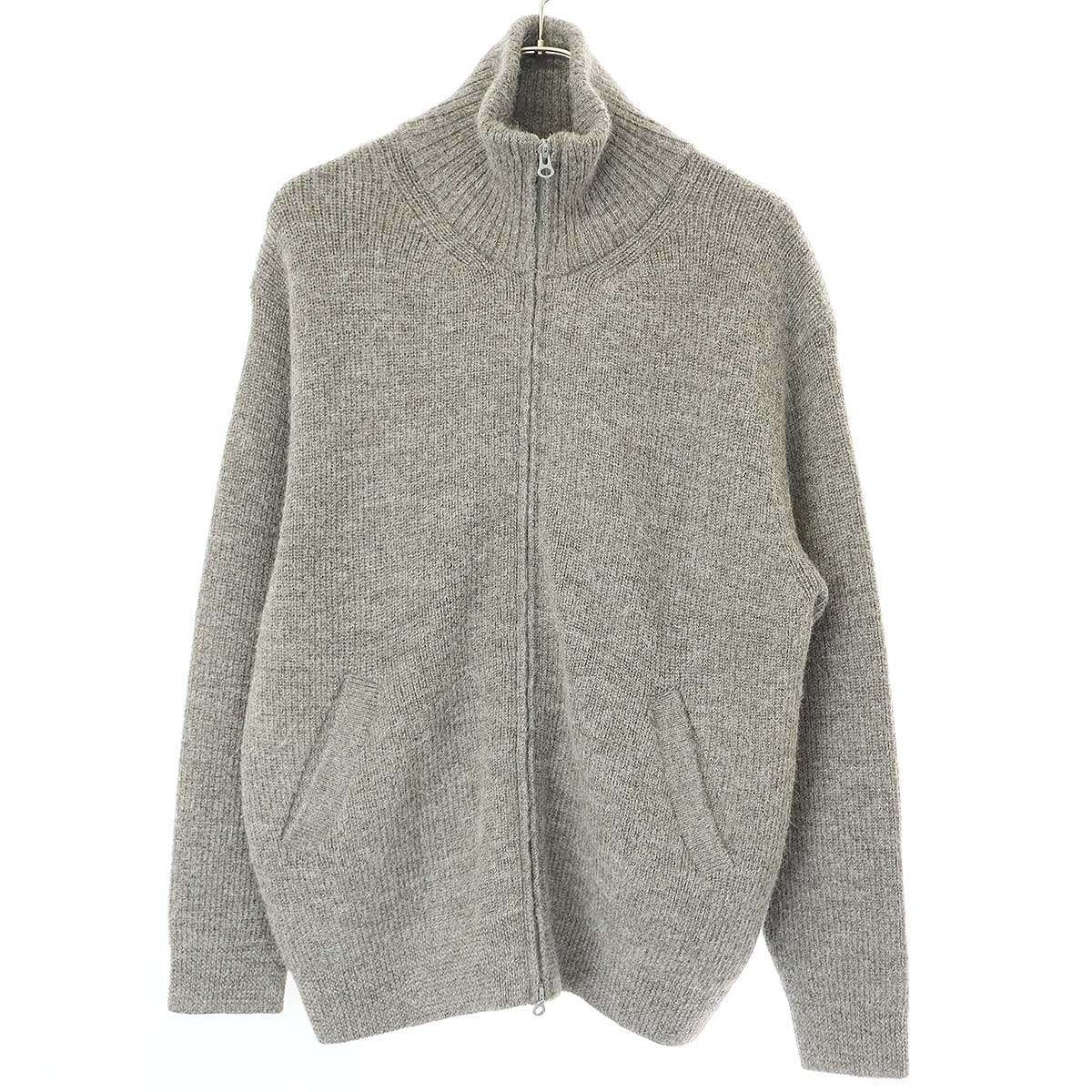 セーター ニット ATON / エイトン : HIGHLAND WOOL ALPACA DRIVERS KNIT : KRAGCW0916「COR」 ATON（エイトン）の「ATON(エイトン) HIGHLAND WOOL ALPACA DRIVERS