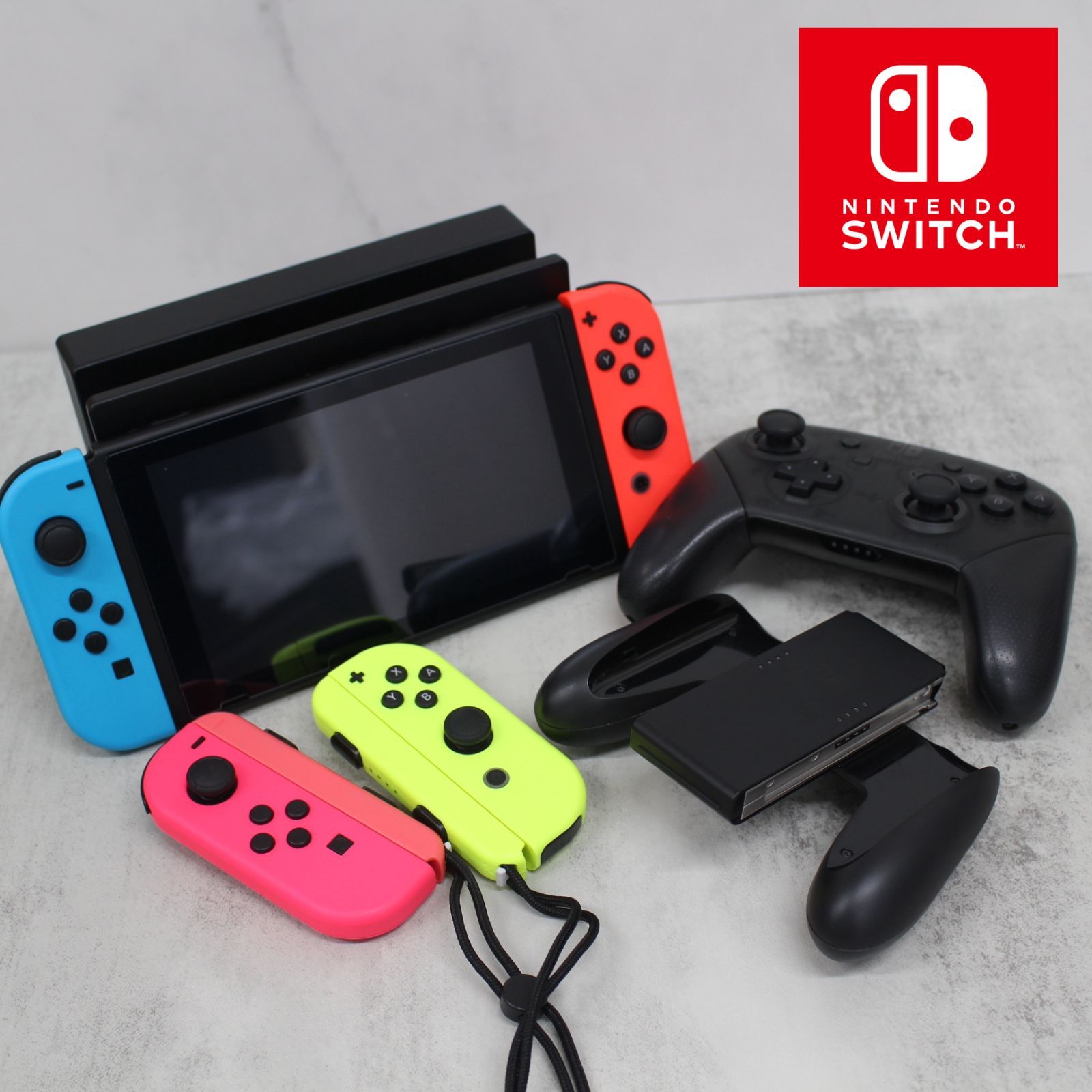 S082)Nintendo Switch 本体 付属品セット！ スイッチ本体