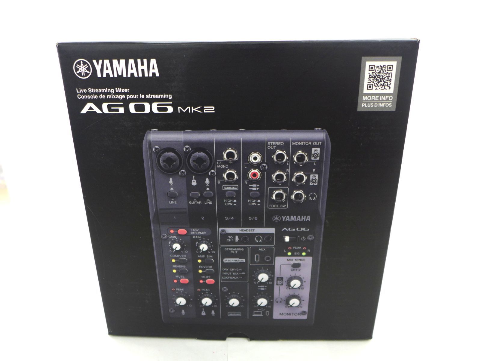 【新品・未使用】YAMAHA AG06 MK2ストリーミングインターフェイス 即納可能カラーあります！】YAMAHA/ライブストリーミング