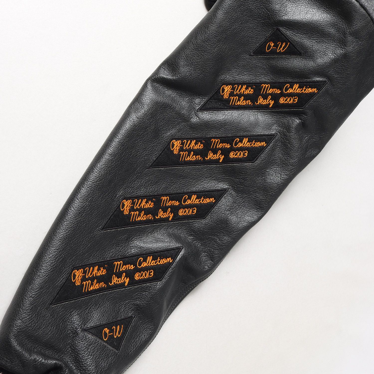 美品 OFF-WHITE オフホワイト ジャケット サイズ:L 21AW 袖レザー  