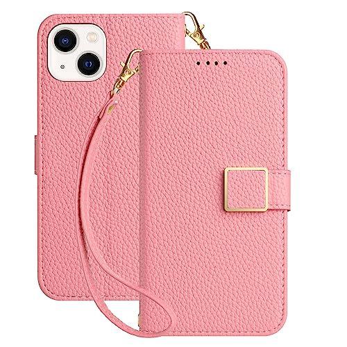 iPhone 13_ピンク Deeaar iPhone 13 ケース手帳型 人気 スマホケース あいふぉん13 財布型 カバー カードポケット付き 軽量 薄型 全面保護 贈り物 アイフォン 13 カード収納 スタンド機能 横置きスタ
