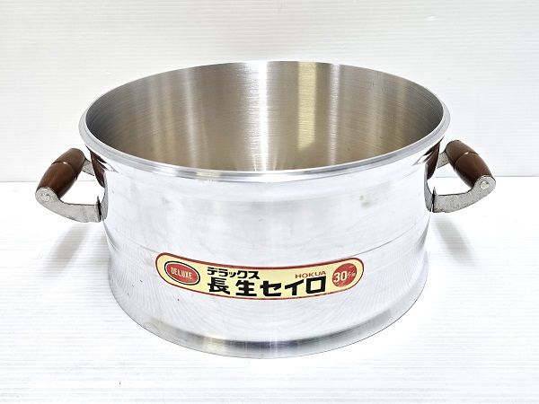 デラックス HOKUA 長生 セイロ 28 ユーズド Amazon｜ホクア DX長生セイロ 単品 蓋 28cm｜蒸し器・せいろ