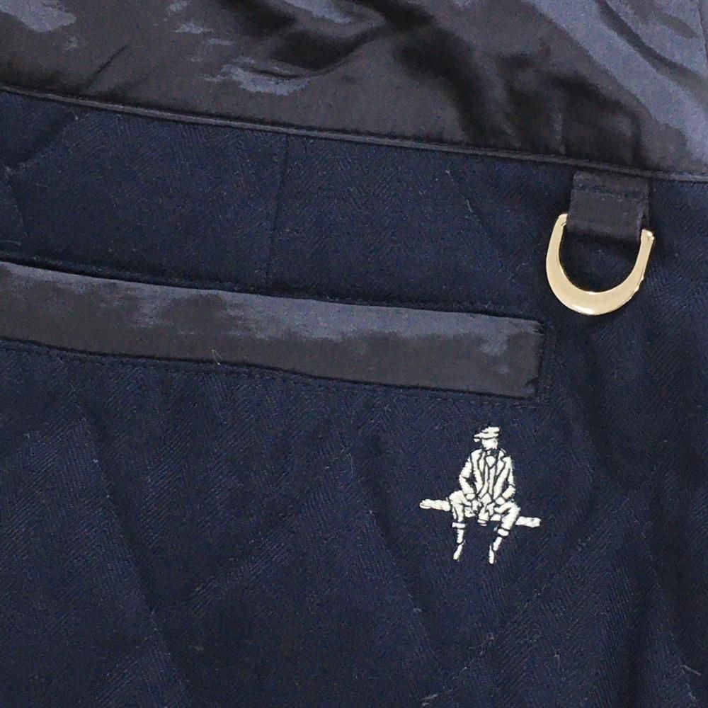 【美品】ポールスチュアートスポーツ リバーシブルダウンスカート ネイビー 総柄  レディース 9 ゴルフウェア Paul Stuart SPORT