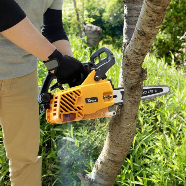 京セラ 旧リョービ チェンソー ES-3025V 4051000 排気量30.1m 切断長さ250mm トップハンドル カービングバー チェーンソー KYOCERA