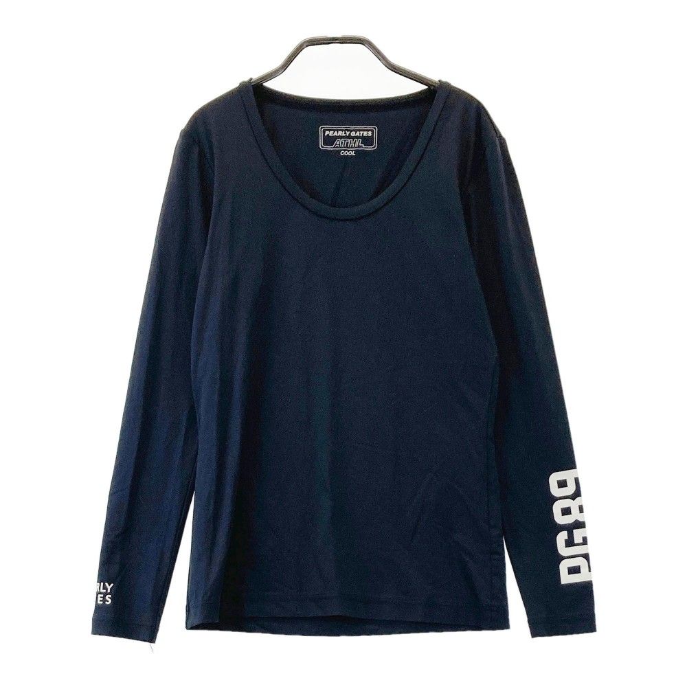サイズ：1 PEARLY GATES パーリーゲイツ インナー長袖Tシャツ ネイビー