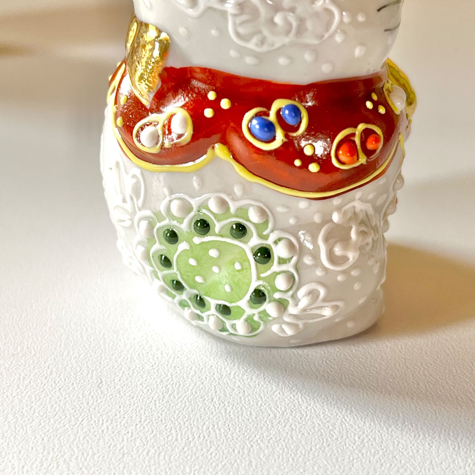 九谷焼】ペア招き猫『白盛』 ファッション