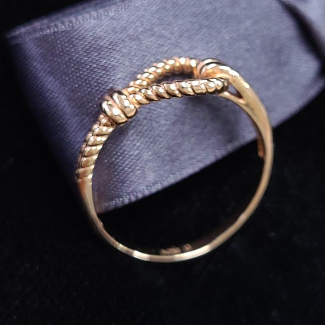 美品！18金 K18 PG ピンクゴールド 結び目 縁結び ノット リング 美品！18金 K18 PG ピンクゴールド 結び目 縁結び ノット リング