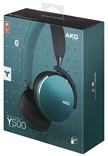 グリーン AKG Y500 WIRELESS Bluetoothヘッドホン マルチポイントAAC