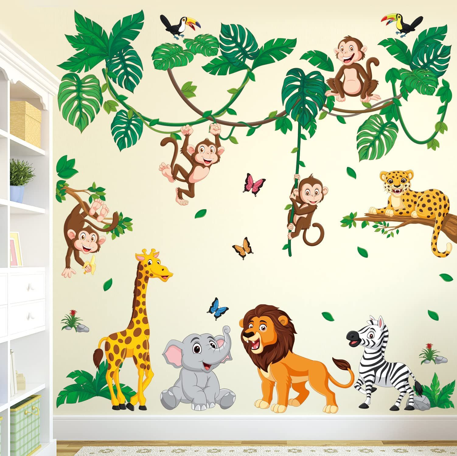 ステッカー 折り紙 壁 装飾 壁紙 DIY 保育園 幼稚園 木 ホーム
