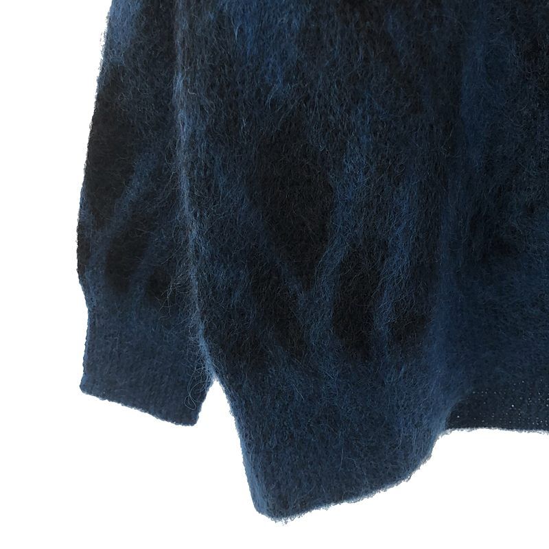 SACRA - 【美品】  SACRA / サクラ | MOHAIR PLAID JACQUARD CARDIGAN / モヘアジャガードカーディガン | 38 | INK BLUE | レディース 美品】 SACRA / サクラ | MOHAIR PLAID JACQUARD CARDIGAN
