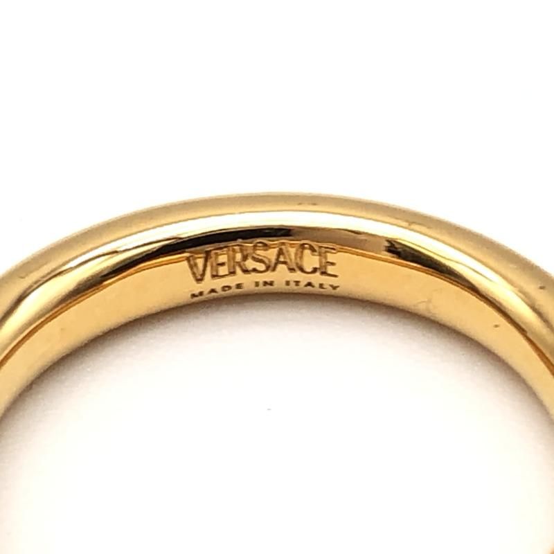 中古】VERSACE エングレイブド グリークキー リング 指輪 17
