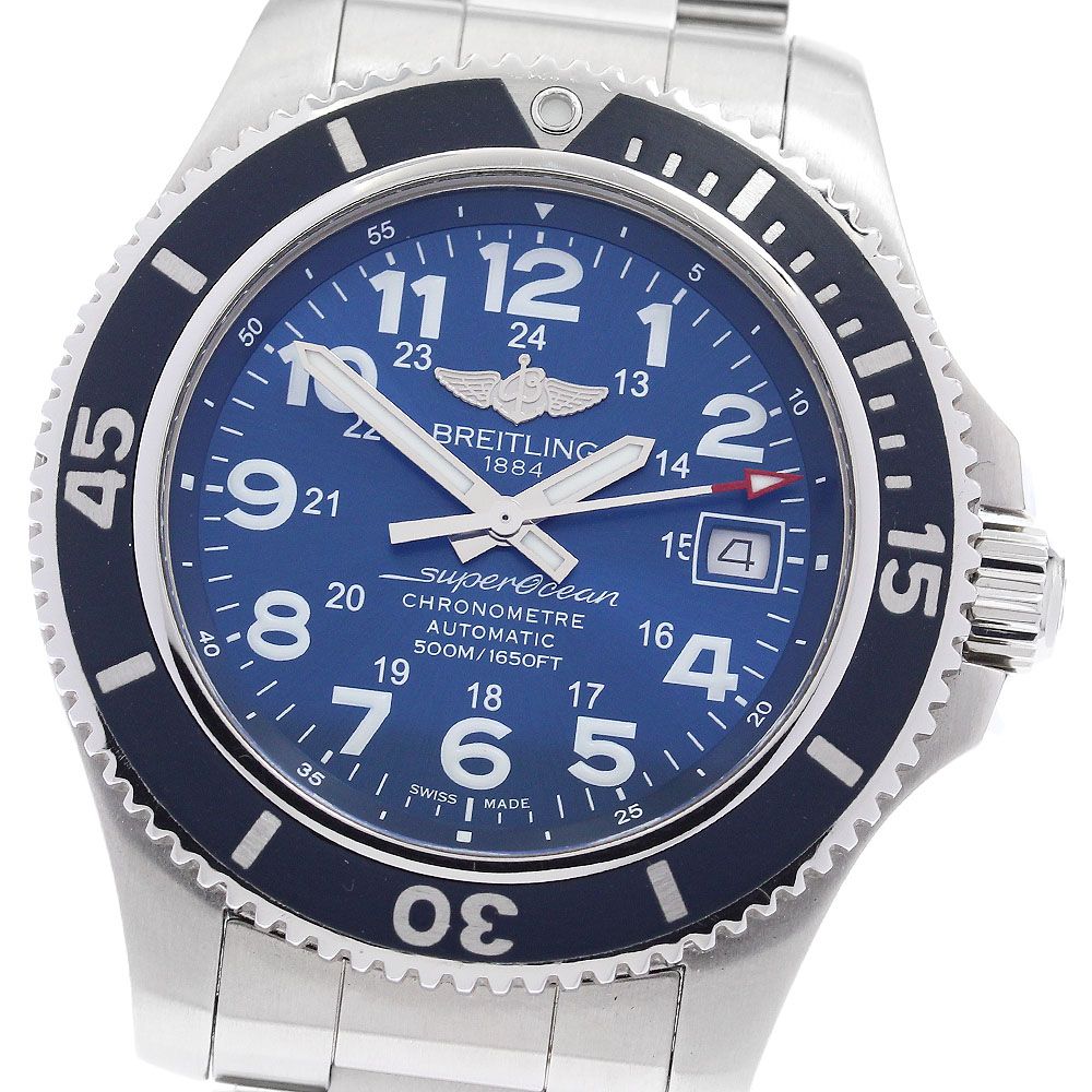 ブライトリング BREITLING A17365 スーパーオーシャンII 42 デイト 自動巻き メンズ 保証書付き_887989