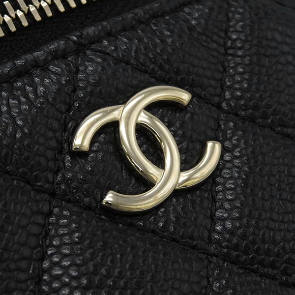 シャネル CHANEL ショルダーバッグ マトラッセ スモール バニティケース キャビアスキン ブラック ゴールド金具 黒 チェーン ポシェット  AP2503 31番【中古】 - メルカリ