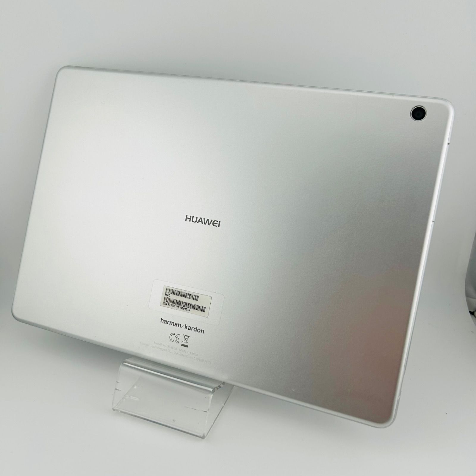 バッテリー良好 Huawei MediaPad M3 lite 10 wp HDN-W09 32GB シルバー WiFi 白ロム 本体 動作 済 最短送料無料 G2-272