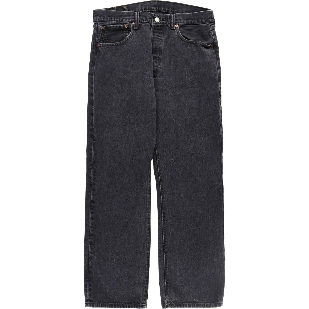 古着 リーバイス Levi's 501 ブラックデニム ストレートデニムパンツ メンズw34相当/eaa512740