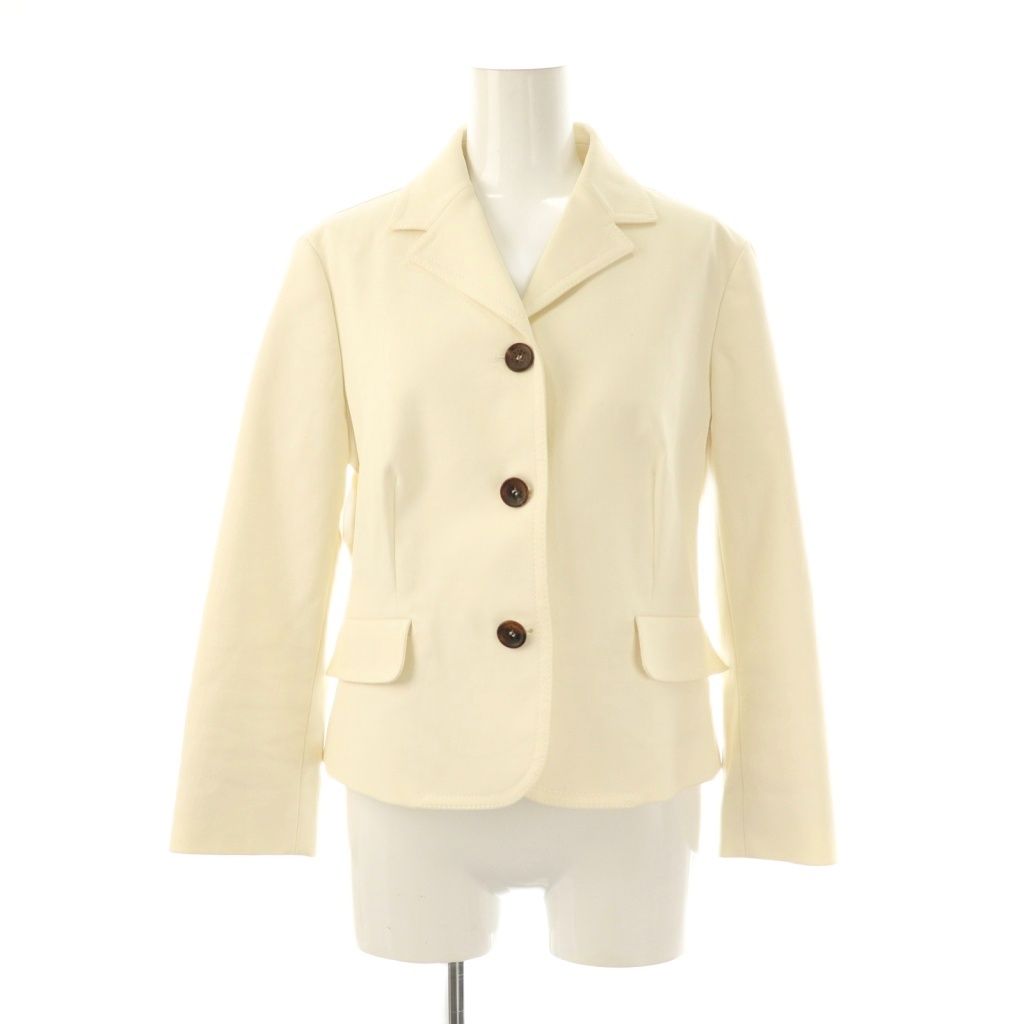 セリーヌ CELINE パンツスーツ セットアップ ジャケット スラックス 38 オフホワイト DF OS