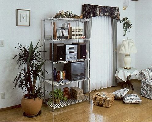 5段メタルラック ポール直径25mm