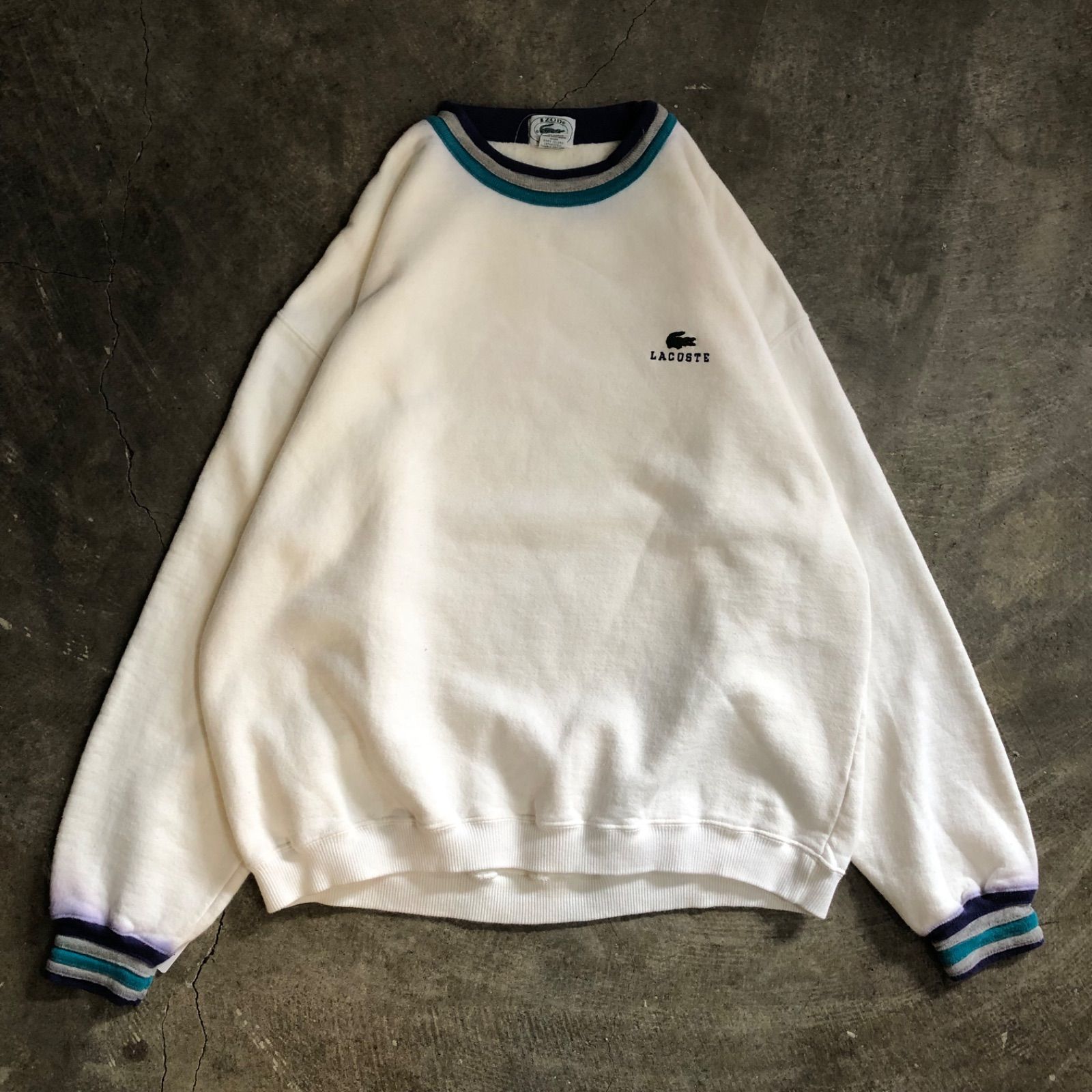 注目ブランドのギフト T5514 LACOSTE スウェット 刺繍ロゴ オーバーサイズ 古着 - メルカリ トップス