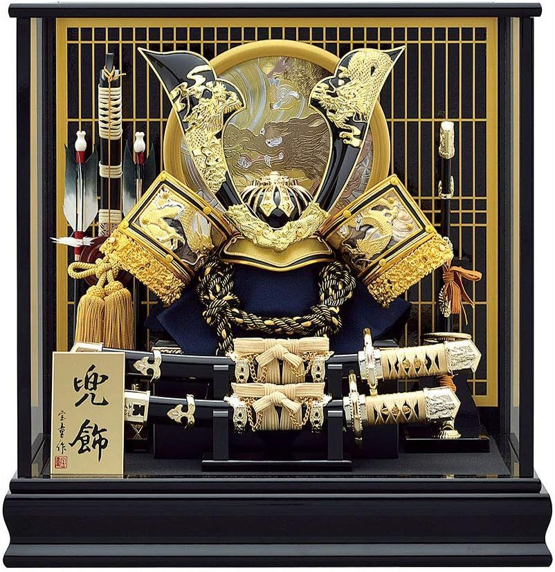東京久月 五月人形 兜飾り 白木ガラスケース入 五月人形 兜 久月