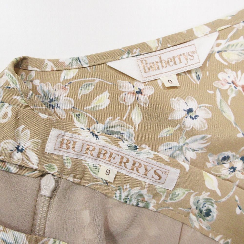 美品 Vintage Burberrys バーバリーズ 花柄 セットアップ ブラウス