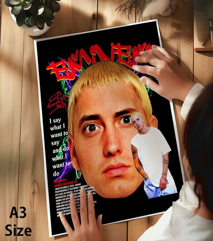 非売品レア！エミネム　B2サイズ　ポスター　EMINEM EMINEM / Vintage 2000s Japan Original Promo Poster B2